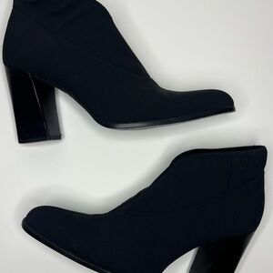 Bruno Magli Black Heeled Ankle Boots